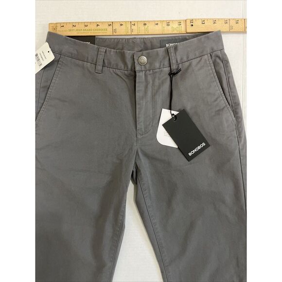 Bonobos Mens STRETCH Washed Chino Pants Athletic Size 29x32 NWT Gray Castlerock - Picture 4 of 8
